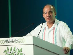 Felipe Calderón exhortó a los líderes del mundo a concretar consensos en la conferencia mundial. NTX  /