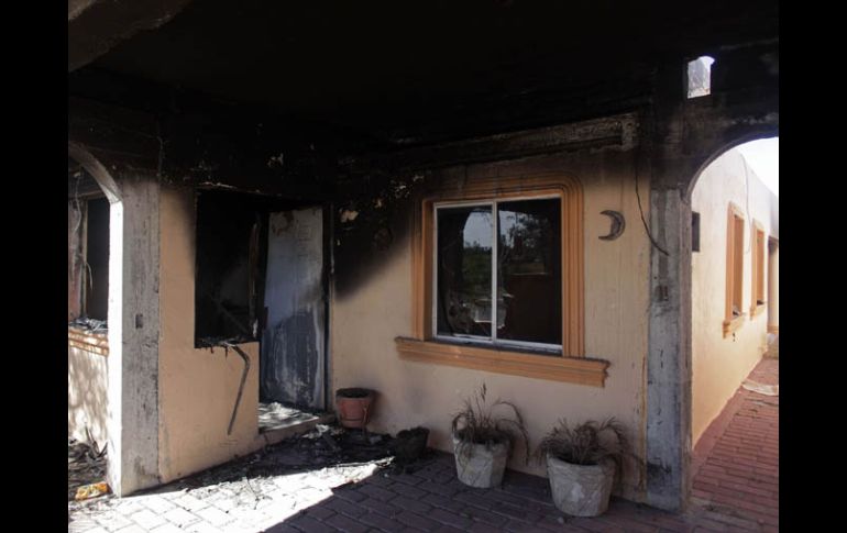 Casa abandonada en Ciudad Mier debido a la violencia. Poiré dijo que los habitantes de esta población han comenzado a regresar. AP  /