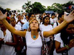 Unas 300 personas piden por el planeta en un acto denominado ''Oración por la Tierra''. EL UNIVERSAL  /