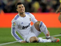 El jugador portugués Cristiano Ronaldo, durante el Clásico epañol. AFP  /