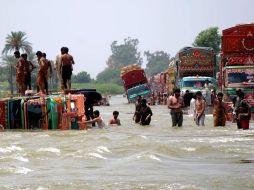 Pakistán registró fuertes inundaciones en septiembre pasado. AP  /