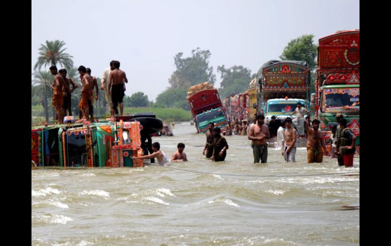 Pakistán registró fuertes inundaciones en septiembre pasado. AP  /