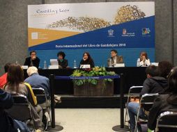 Luisa Valenzuela, Sergio Ramírez, Mayra Montero y Luis García Montero con 'Los placeres de la lengua'. A.HINOJOSA  /