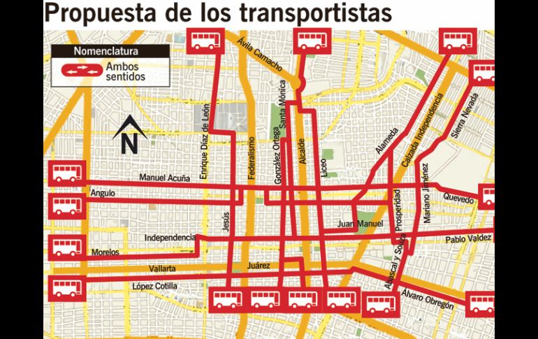 Calles exclusivas para el transporte público contribuiría a promover la movilidad sustentable. J. LÓPEZ  /