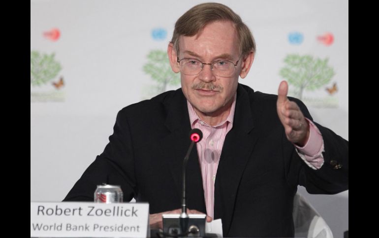 El presidente del Banco Mundial, Robert Zoellick, estuvo en la firma del crédito. EL UNIVERSAL  /