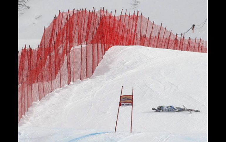 El supergigante femenino de St.Moritz ha sido suspendido por cuestiones climáticas. AFP  /