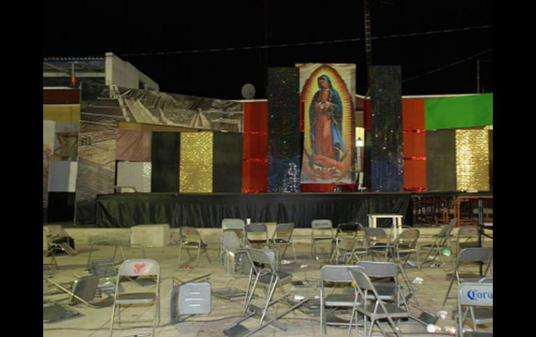 El incidente se dio en la plaza principal, durante los festejos de la Virgen de Guadalupe. REUTERS  /