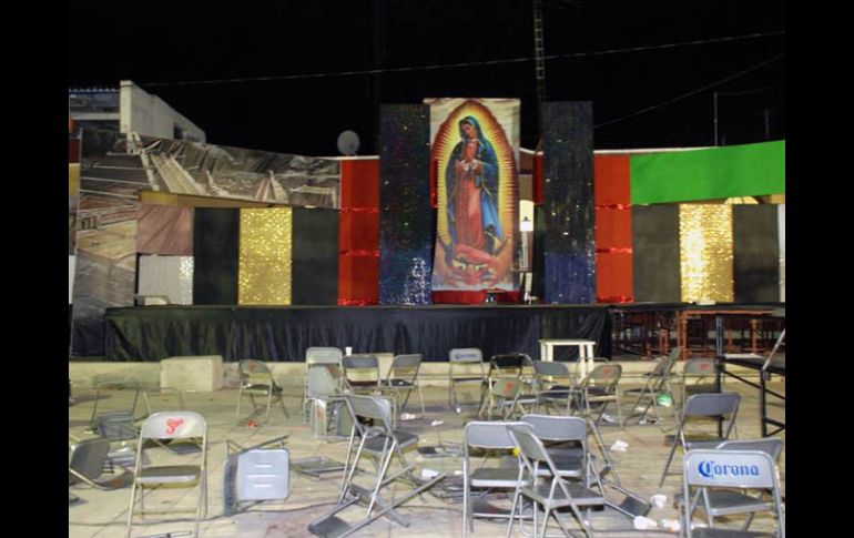 La refriega se registró en el jardín central de la población mientras llevaban a cabo un ritual guadalupano. NTX  /