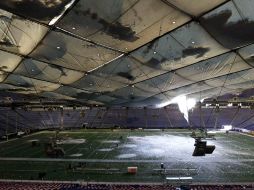 El estadio Metrodome de Mineápolis donde juegan los Vikingos ha sufrido grandes daños por las nevadas y y ventiscas. AP  /