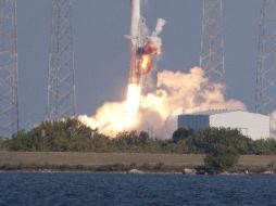 El vehículo espacial  alcanzó una altura de 242 kilómetros. EFE  /