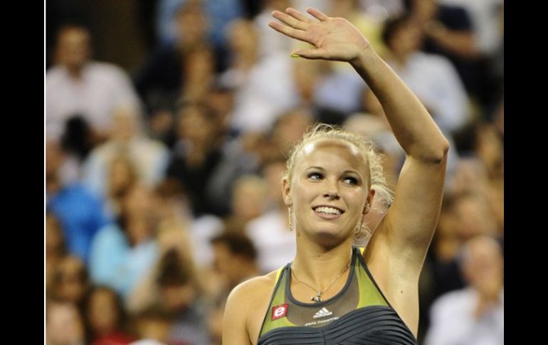 La danesa Caroline Wozniacki, tuvo una destacada actuación en este año tras desbancar a Serena Williams. ARCHIVO  /