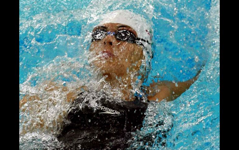 Fernanda González realizó un buen debtu en el Campeonato Mundial de Natación de Dubai. MEXSPORT  /