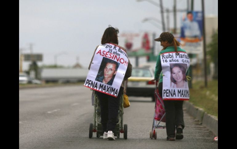 Desde hace dos años Marisela Escobedo emprendió una lucha por justicia tras el homicidio de su hija. EFE  /