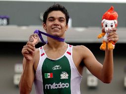 El pentatleta de 16 años ganó el bronce en la Olimpiada Juvenil, en Singapur. MEXSPORT  /