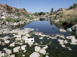 En contraste, el también conocido como Arroyo Zapopan, está contaminado, en la colonia Rancho Nuevo. A. GARCÍA  /