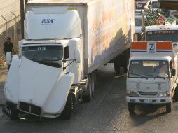 El tráiler de carga circulaba sobre avenida Colón en direccion sur-norte. M. PATIÑO  /