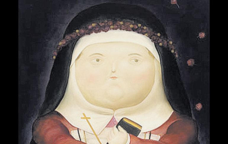 La pintura Santa Rosa De Lima, de Botero, viajó a España con la exposición de Femsa. EL UNIVERSAL  /