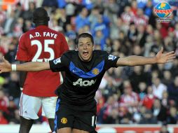 Javier 'Chicharito' Hernández sigue sumando logros en su paso por el futbol europeo. MEXSPORT  /