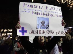 Vista de la manifestación que se dio a raíz del asesinato de Marisela Escobedo. EL UNIVERSAL  /