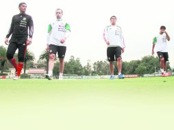 Jesús Corona, Gerardo Torrado, Héctor Moreno y Rafael Márquez. MEXSPORT  /