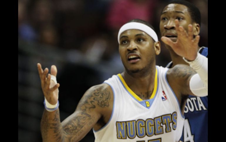 Carmelo Anthony se perdera una juego con los Nuggets. AP  /