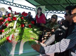 Sepelio de Marisela Escobedo, quien fue asesinada el 16 de diciembre. AFP  /