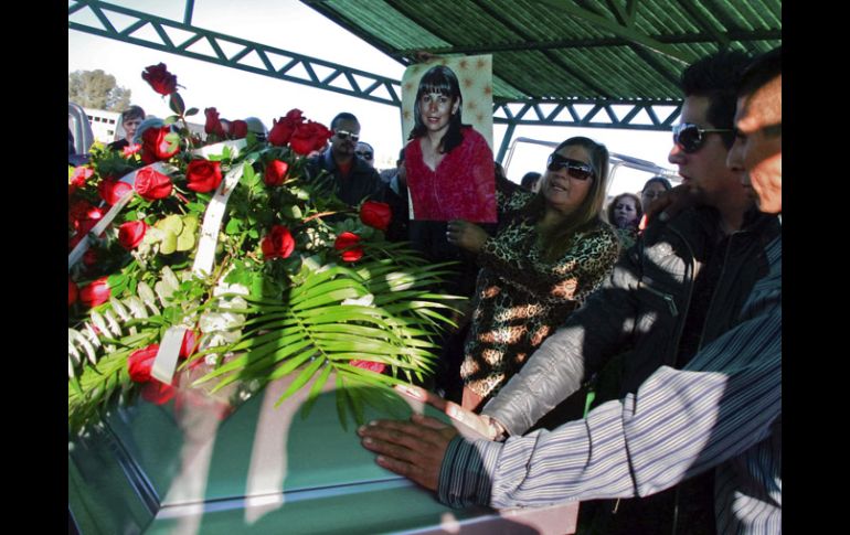 Sepelio de Marisela Escobedo, quien fue asesinada el 16 de diciembre. AFP  /