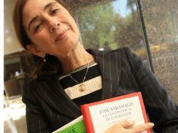 ''José Saramago. La consistencia de los sueños'' fue presentado por la viuda del escritor, Pilar del Río, en la FIL. A.HINOJOSA  /