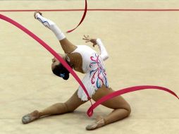 En la fotografía la gimnasta tamaulipeca Verónica Navarro. MEXSPORT  /