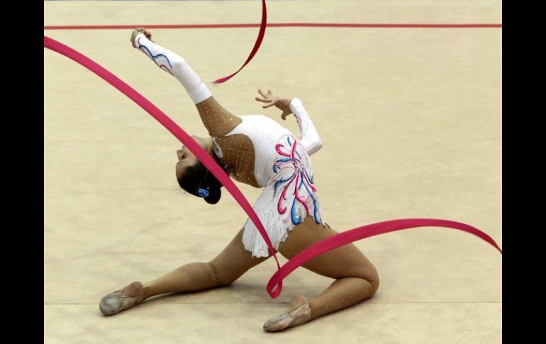 En la fotografía la gimnasta tamaulipeca Verónica Navarro. MEXSPORT  /