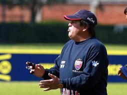 Miguel Herrera durante una sesión de entrenamiento. MEXSPORT  /