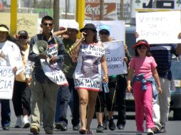 La activista Marisela Escobedo realizó múltiples protestas para exigir justicia al Gobierno de Chihuahua. ESPECIAL  /