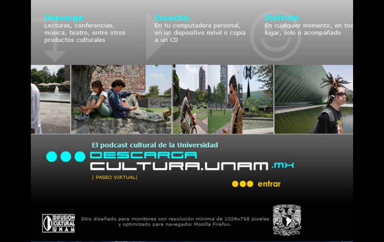 También puede descargarse el podcast cultural de la UNAM. ESPECIAL  /