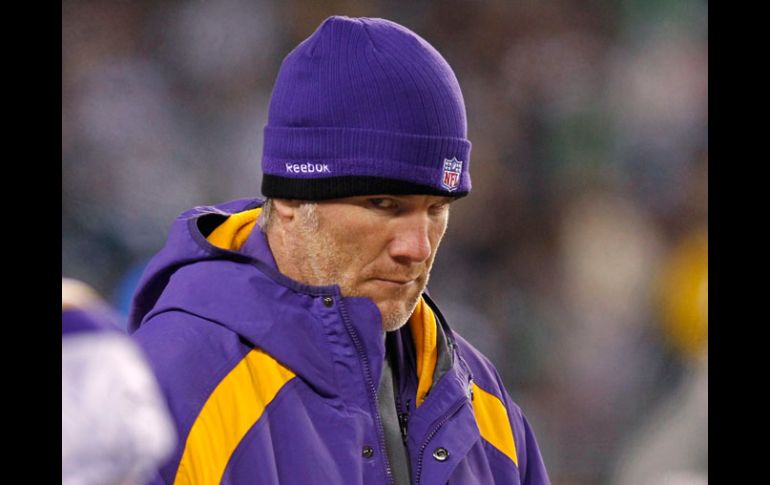 Brett Favre ha sido muy irregular desde su llegada a los Vikingos. REUTERS  /