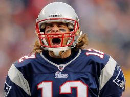 Tom Brady celebra una anotación de su equipo, en el partido de hoy, en la Semana 17 de la NFL. REUTERS  /