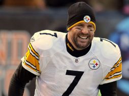 Ben Roethlisberger sonríe durante el entrenamiento previo al encuentro de hoy, en Cleveland. REUTERS  /