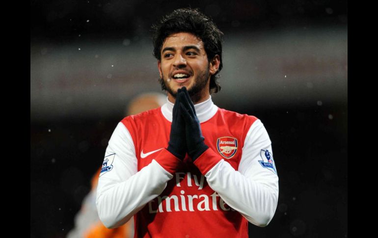 Carlos Vela tiene el aval del técnico del Arsenal para salir del equipo. MEXSPORT  /