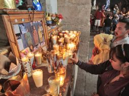 Aspecto de la asistencia de fieles a los festejos patronales en Cajititlán. S. NÚÑEZ  /