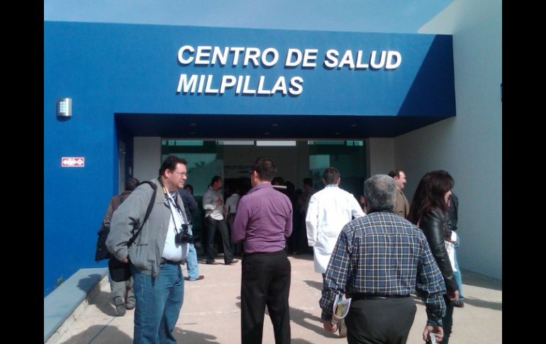 Fachada del Centro de Salud en la comunidad de Milpillas, inaugurado por el gobernador Emilio González. T. VILLASEÑOR  /