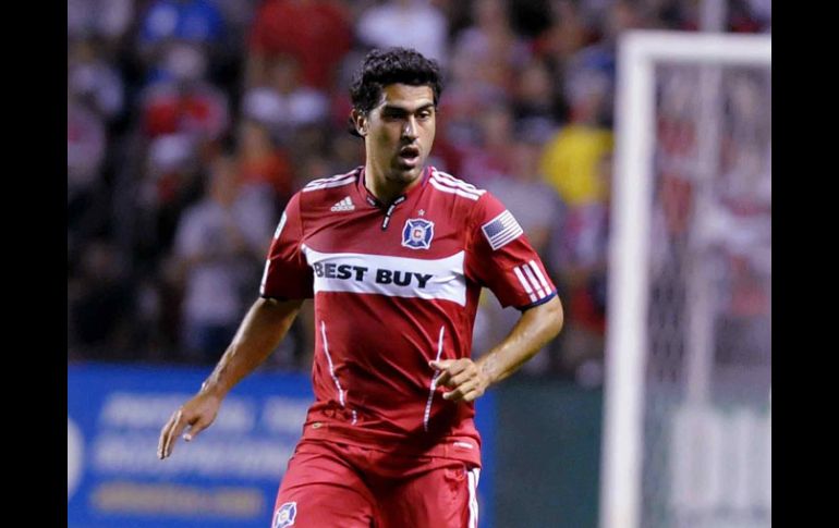 Nery Castillo, jugador del Chicago Fire. MEXSPORT  /