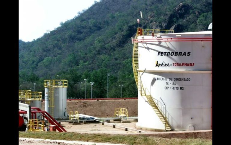 Vista de la planta de gas de San Antonio (propiedad de Petrobras) en Tarija, al sur de  Bolivia. AFP  /