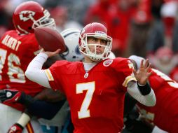 Matt Cassel, mariscal de campo de los Jefes de Kansas City. AP  /