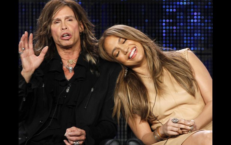 Jennifer López y Steven Tyler. REUTERS  /