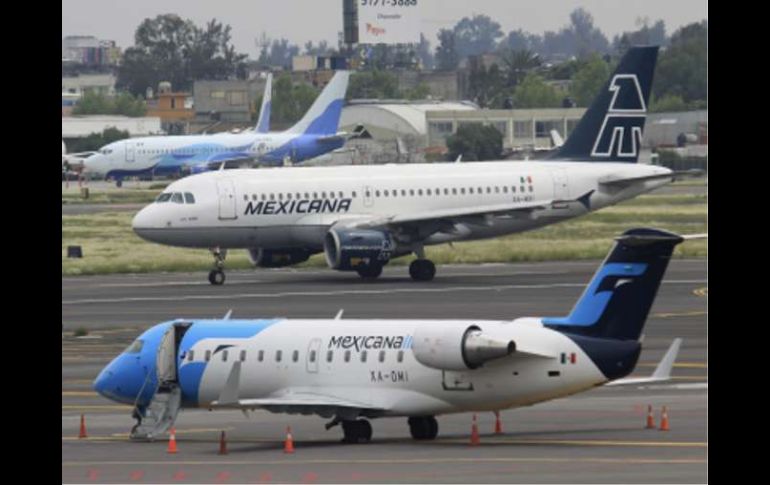 Los aviones de Mexicana tienen un valor de 7.5 millones de dólares. EFE  /