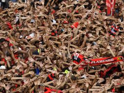 Alrededor de 20 mil personas se congregaron para darle la bienvenida al nuevo jugador. AP  /