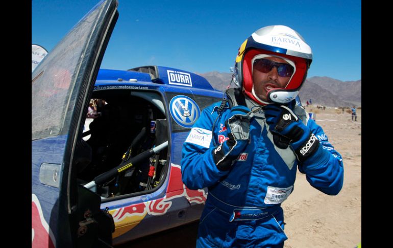 El piloto de Qatar, Nasser Al-Attiyah, terminó la décima prueba en cuarto lugar. REUTERS  /