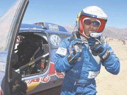 Nasser Al-Attiyah, terminó la décima prueba en cuarto lugar. Esta prueba fue ganada por el sudafricano Giniel De Villiers. REUTERS  /