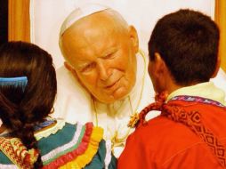 En su mensaje el cardenal mexicano destaca la devoción de Juan Pablo II por la Virgen de Guadalupe. EL UNIVERSAL  /