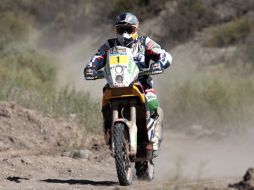 El piloto español Marc Coma se adjudicó la victoria de la penúltima etapa del Rally. EFE  /