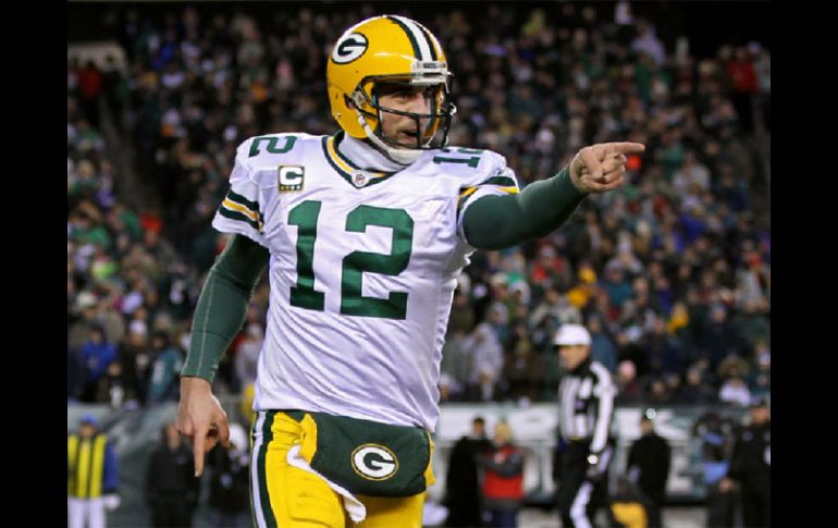 Aaron Rodgers, mariscal de campo de Green Bay. GETTY IMAGES SPORT  /